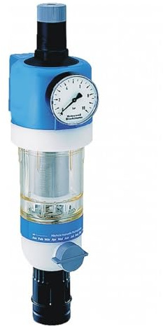 Resideo Braukmann FKN74C-1AN patentierte Rückspülfilterkombination 1 Zoll mit Druckregler und Manometer ohne DA74C montageset