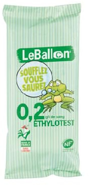 Bivora Ethylotest jetable CONTRALCO Jeunes Conducteurs 0,2 g/L – Alcootest Ballon Certifié NF | Rapide & Fiable [ Ethylometre homologué nf ] (x50)