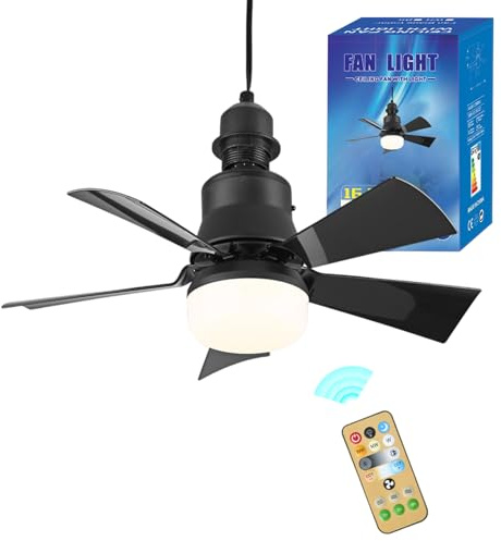 Low Profile Ceiling Fan, Ceiling Fan Light | Remote Control Ceiling Fan with Light, Dimmable LED, Adjustable Speeds, Flush Mount Quiet Motor for Bedroom, Living Room