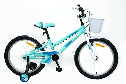 DEPORBIKES Bicicleta 20 Pulgadas niña | Bicicleta niña 6-9 años + Frenos V-Break + Estabilizadores + Cuadro Acero | Segura y Resistente