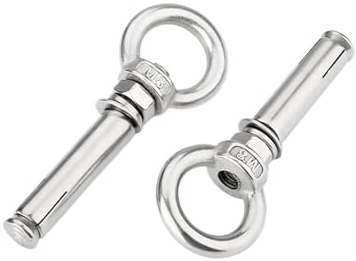 Viti con occhiello di sollevamento maschio, Bullone di ancoraggio ad espansione M6 X (50-150) MM Acciaio inossidabile 304 2 pezzi for muro cemento(M6*60)