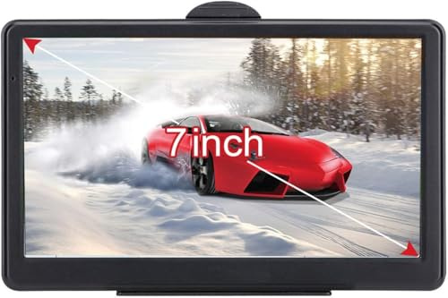 7 Inch Car Sat Nav GPS Navigation for UK & Europe, 2026 Maps with Free Lifetime Updates, Speed Camera Alerts, Postcode Search, Voice Guidance, Offline GPS, Optional Truck Routing, Easy to Use