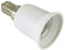 OmniaLaser OL-E14E27 Adattatore Convertitore da E14 ad E27, Plastica, 40 watts, Bianco