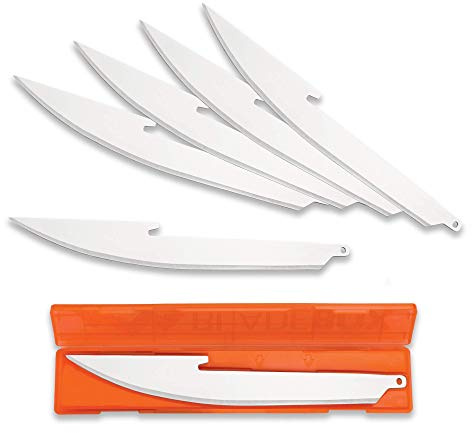 OUTDOOR EDGE 3.5 RazorSafe Replacement 5.0 Boning/Fillet Knife Blades - 6 Pieces plus Blade Storage Box