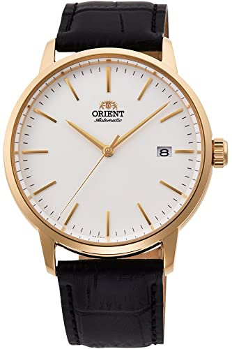Orient Herren Analog Automatik Uhr mit Leder Armband RA-AC0E03S10B