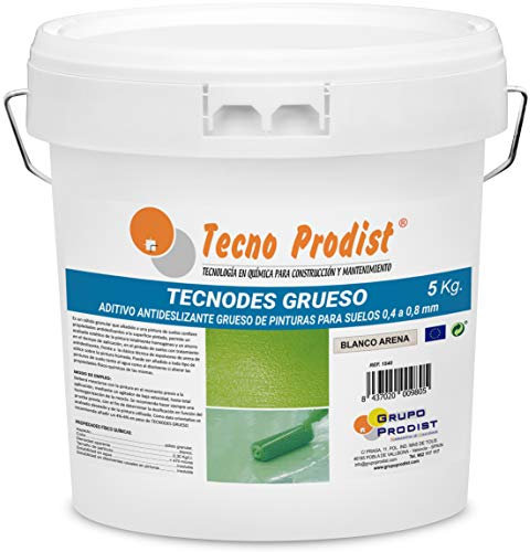 TECNODES GRUESO de Tecno Prodist - (5 kg) Aditivo antideslizante en polvo para pinturas de suelos, granulometría 0,4 a 0,8 mm