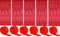 6 Stück Folienvorhänge Fransen, Metallische Glitzervorhang Fringe, Glitzer Tinsel Curtain, Folienfransen Vorhang für Weihnachtsbaum Party Deko Geburtstagsdeko + 6 Stück Krepppapier, Rot