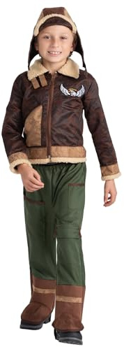 Dress Up America Aviator Costume for Kids - Fighter Pilot Dress-Up Set for Boys and Girls