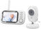 CKCLR Babyphone mit Kamera 3,5 Zoll Video-Babyphone 720P, 4X Zoom, RGB-Nachtlicht-Babyphone, 2-Wege-Audiogespräch, 8 Schlaflieder, Temperatursensor, 2000mAh-Batterie-Babysitter-Kamera (White)