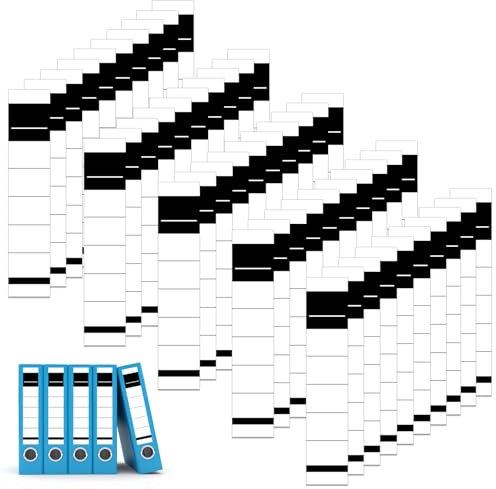 Ordner Rückenschilder Selbstklebend Ordner Etiketten Rückenschilder Ordner Etiketten Selbstklebend Ordner Breit Aufkleber Breit Ordnerrücken Aufkleber für Breit Ordner (50, 3.6 * 19cm)