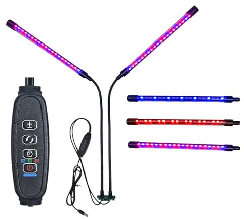 AMOS LED Grow Light LED Full Spectrum Blue & Red UV Light for Plant Propagation, Seedlings & Cuttings Compatible with All AMOS Propagators (Double UV)