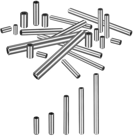 QUARKZMAN 10 pezzi Perno cilindrico con filettatura interna M4 5 dimensioni Smussatura piatta Acciaio al carbonio Perno cilindrico Letti Librerie Dispositivi metallici Perni industriali
