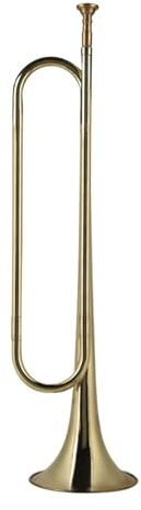 Mässingstrumpet, 52 Cm Längd, Högt Ljud, Kavalleri Trumpet Orkestermusikinstrument, för Barn och Tonåringar, för Skolband Drum Orchestra, Gold