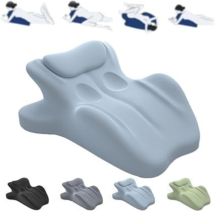 Almohada for parejas, cojín de cadera for parejas, almohada de cuña de espuma cómoda de múltiples posiciones, brinda soporte lumbar y for el cuello(Blue)