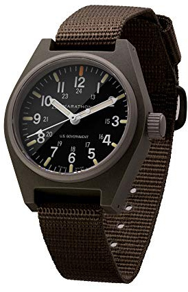 MARATHON WW194009-SG Swiss Made Military Field Army Watch with MaraGlo and Sapphire Crystal