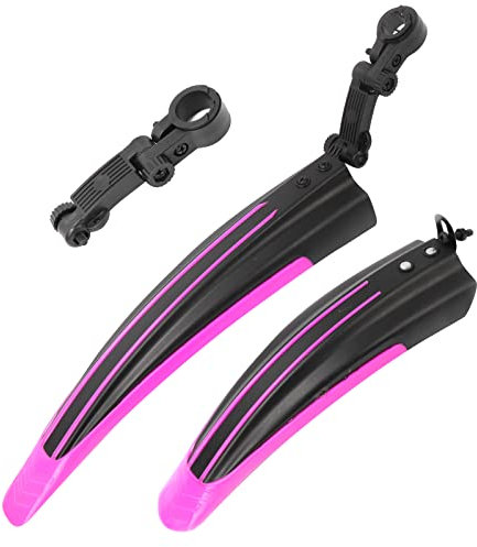 ioutdoor Fahrrad Schutzbleche Set mit 8M DIY Reflektierendem Klebeband, 2-Teilig Verstellbarem Verdicken MTB Schutzbleche Vorne und Hinten, für MTB Citybike 20, 22, 24, 26 Räder