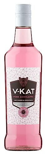 V-Kat Pink Schnapps, Mixed Berry Dry Schnapps, Fruity Pink Drink for Mixing & Cocktail Making, Artisan Liquor 15% Alcohol Drink, Classic V Drink Cocktail Ingredient & Spritzer for Home Bar, 70cl