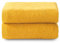 Top Towel - Plus - Große Badetücher - Badezimmerhandtücher - 2 Hand- oder Waschbeckenhandtücher - 50x100 cm - 100 % Baumwolle - Gold