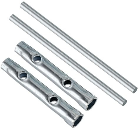 CoCud Chiave a Bussola per Candele d'Accensione a Doppia estremità per Moto, 8-10mm, Bussola a Lunga Portata con Asta - (Applicazioni: per Automobili), 2 Pezzi