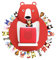 Xozoyo Kinder Regal Personalisiert Magnetischer, kompatibel mit Toniebox und Tonies für über 30-48 Figuren - Wandregal für die Musikbox - Zum Spielen und Sammeln - für Kinder Baby Zimmer (Rot)