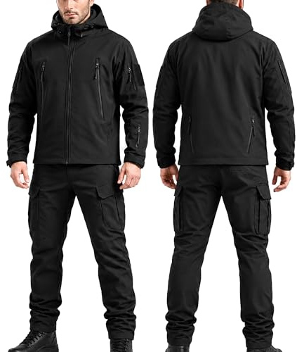Men's Tactical Jacket and Trousers Set, Military Clothing, 01,M