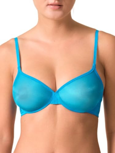 Gossard Glossies Non Padded Moulded Sheer Bra Atomic Blue 38G