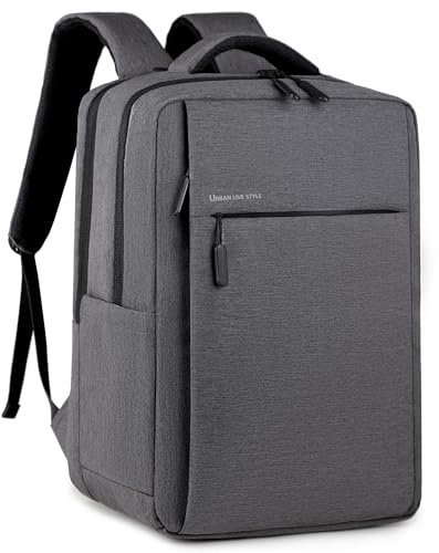 Kommodum - Zaino Porta PC Borsa per PC Portatile Custodia Computer Notebook Laptop con Attacco USB Scuola Lavoro Viaggio km14 (GRIGIOSCURO)