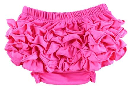 Raopuzi Cubrepañal Bebe Niña, Ruffles Bloomers Bragas de Verano de Color SóLido, Pantalones Cortos con Volantes para Niñas Y Bebés, Cubre Pañales Bebe Niña, Pantalon Holgados, Ropa Recien Nacido