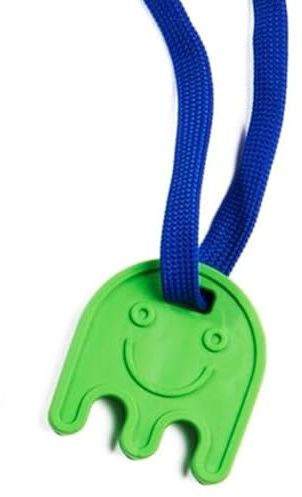 Chewbuddy Sensory Direct Ghost & Lanyard - Pack of 1, Sensory Toy for a Fidget, Chew or Teething Aid | For Kids, Adults, Autism, ADHD, ASD, SPD, Oral Motor or Anxiety Needs | Green
