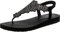 Skechers Damen Meditation FLORAL Lover Flipflop, Black Mitobuck/Silver Rhinestone Trim, 38 EU