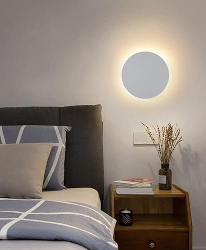 Plafonniers, Applique murale LED moderne or 3000 K blanc chaud rond éclairage mural intérieur disque décorer couloir luminaires plafond circulaire noir lampe de chevet pour salon chambre escalier ent