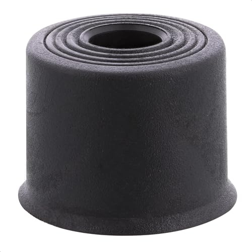 WAGNER 15523321 Butoir de porte de sol/butée de porte murale VULKANO Small – Diamètre 35 x 25 mm – Tampon en caoutchouc plein de qualité supérieure Noir – À visser – Fabriqué en Allemagne