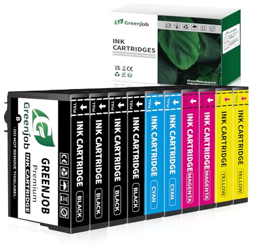 Greenjob Compatible 604XL Cartucho de Tinta Compatible con Epson 604XL 604 XL para Expression Home XP-2200 XP-2205 XP-3200 XP-3205 XP-4200 XP-4205, Workforce WF-2910 WF-2930 WF-2935 (10 Paquetes)