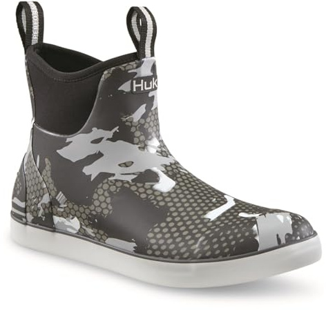 HUK Mens Rogue Wave Shoe, High-Performance Fishing & Deck Boot, Grazier Sand - Black, 7