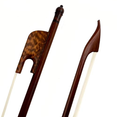 Cellobogen im Barockstil, 4/4, handgefertigt, Rosenholzbogen mit Rosshaar, leichtes Design für Violine, Bratsche und Cello (F-Viola-4/4)