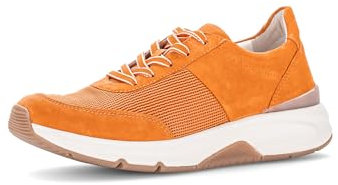 Gabor Damen Low-Top Sneaker, Frauen Halbschuhe,schnürschuhe,schnürer,straßenschuhe,Strassenschuhe,Sportschuhe,Mandarine,42 EU / 8 UK
