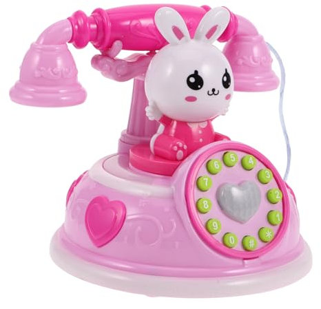 Yardwe Vintage Spielzeugtelefon Für Interaktives Kommunikationsspielzeug Mit Mehreren Spielmodi Für Rollenspiele Und Kreative Fantasie Farbdesign Interaktiven