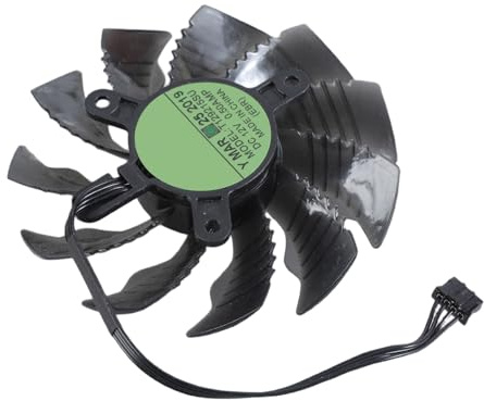 Watreketal Ventilador de refrigeración de tarjeta gráfica VGA PLA09215S12H para GTX1660 RTX2070 2060 ITX OC 6G, 88 mm, 4 pines, 12 V