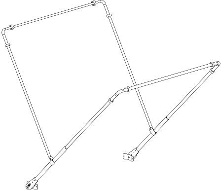 Buyers Products 5540000 Aluminum Tarp Tension Bow Kit, Works with All Buyers Products Tarp Kits with Aluminum Arms, Tarp Joints Sold Separately, Prevents Tarp from Flapping in Transit