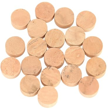 Trumpet Water Key Cork, 20Pcs Bulk 9.5mm Trombone Spit Valve Cork Replacement for Musicians Band Technicians Instrument Repair Maintenance