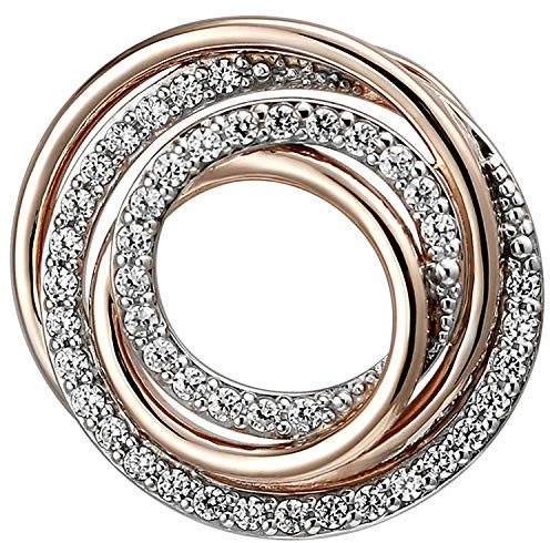 Jobo Damen-Anhänger aus 925 Sterling Silber mit 44 Zirkonia