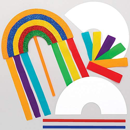 Baker Ross Regenbogen Zauberstab Handwerk für Kinder (10er Pack)