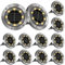 Opard 12 Stück Solar Bodenleuchten Aussen, 8 LED Solarlampen für Außen Garten Solar Gartenleuchte Bodenleuchten IP65 Wasserdichte Bodenstrahler Geeignet für Gärten, Innenhöfe, Rasenflächen, Terrassen