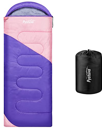 Pystuvo Sleeping Bag for Adults,4 Season Sleeping Bag,Lightweight,Waterproof Indoor & Outdoor Use