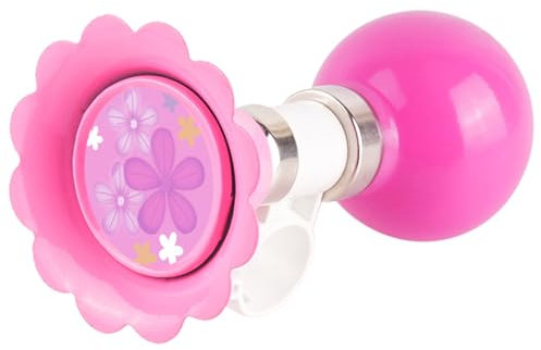 Valicaer Kids Bike Horn,Bike Bell Squeeze Horns Rubber Metal Air Horn Bicycle Warning Bell Children Bicycle Bells Bicycle Horn Bicycle Accessory Cycling Rubber Helmet Toys Siren Manually Bugle (Pink)