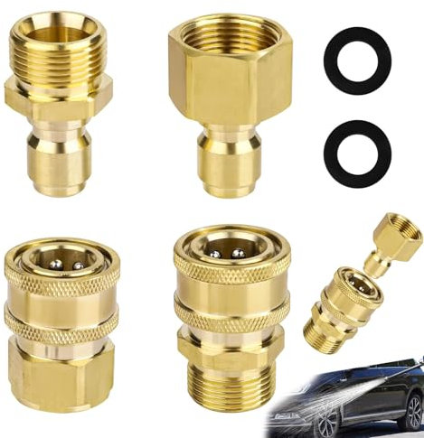 Dtoterul 4pz Idropulitrice Adattatore Set, Adattatore Idropulitrice m14 m22, Per Tubo Idropulitrice Ad Alta Pressione