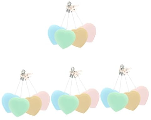 Healeved 16pcs Heart-Shaped Macaron Screen Cleaning Cloths Gentle Lens Wipes for Phones Glasses and Cameras Cute Hanging Decor for Easy Access and Multipurpose Use