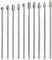 Treki 10 Stück 100mm Lang Hartmetall Frässtifte mit 3mm Schaft Wolframcarbid Fräser Fräsaufsatz für Akkuschrauber, Lang Hartmetallfräser Metallfräser Holzschnitzerei Bohrer Set für Holzarbeitung