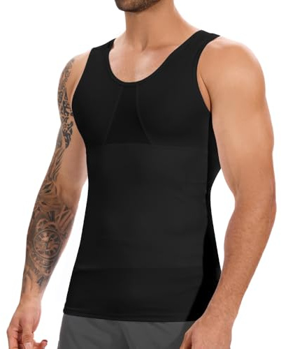 SLIMBELLE Body Shaper herr ärmlös kompressionströja herr