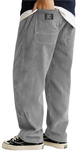 Pantaloni in velluto a coste, da uomo, taglie forti, comodi, invernali, eleganti, per il tempo libero, per la corsa, per la corsa, per lo sport e la vita quotidiana